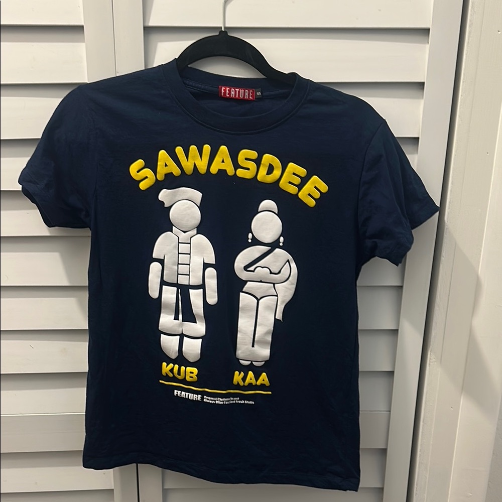 Navy Blue 'Sawasdee' Kids T-Shirt